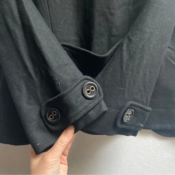 Tulle Anthropologie wool blend pea coat Sz S - Picture 4 of 10